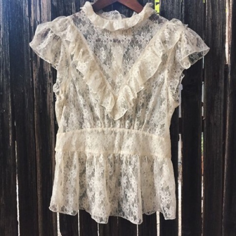 Victorian lace top